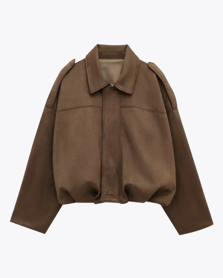 Bertha– Chaqueta de Ante Oversize para Mujer