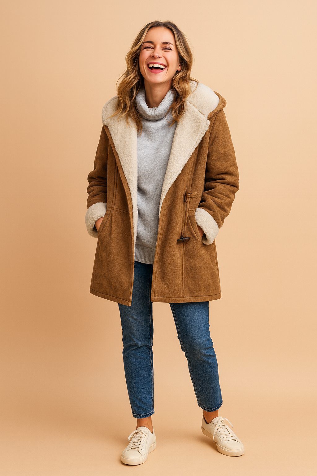 Arlena | Abrigo de invierno para mujer, cálido y elegante, con capucha