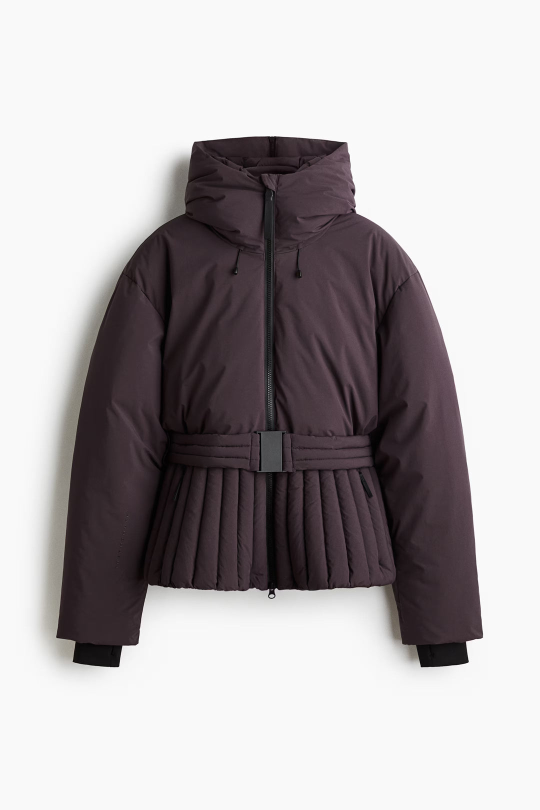 Glenda - Chaqueta de esquí impermeable con capucha desmontable y corte ajustado para mujeres