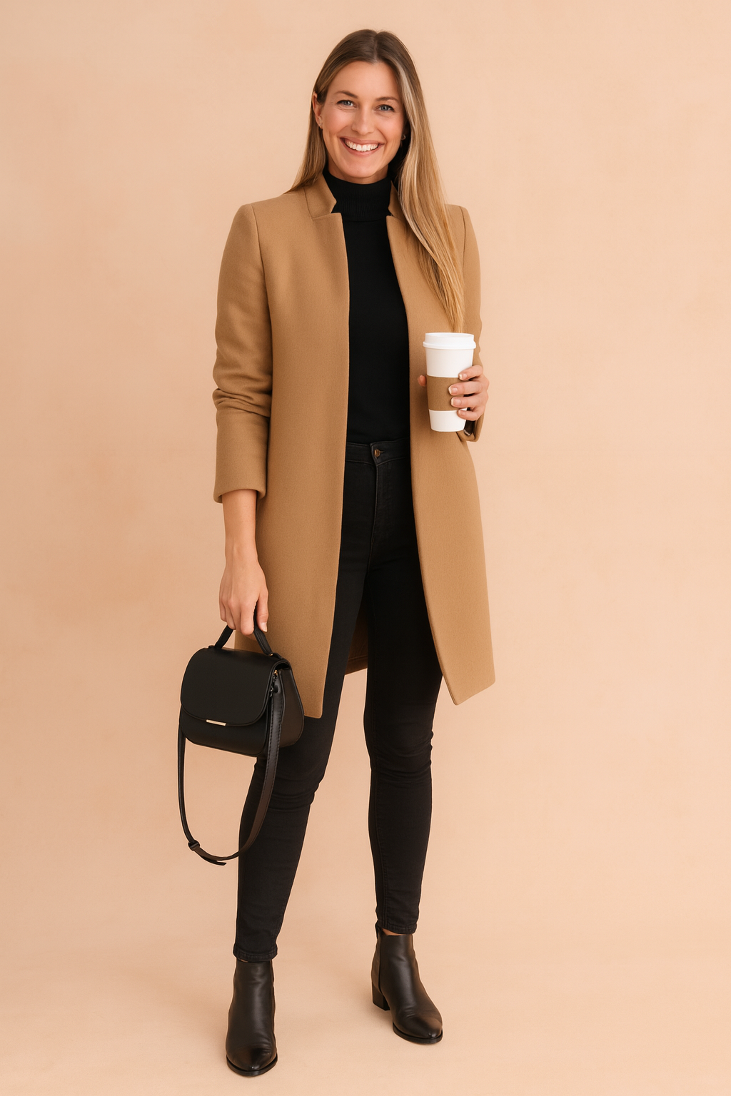 Sabrina | Abrigo clásico y elegante para mujer de corte recto