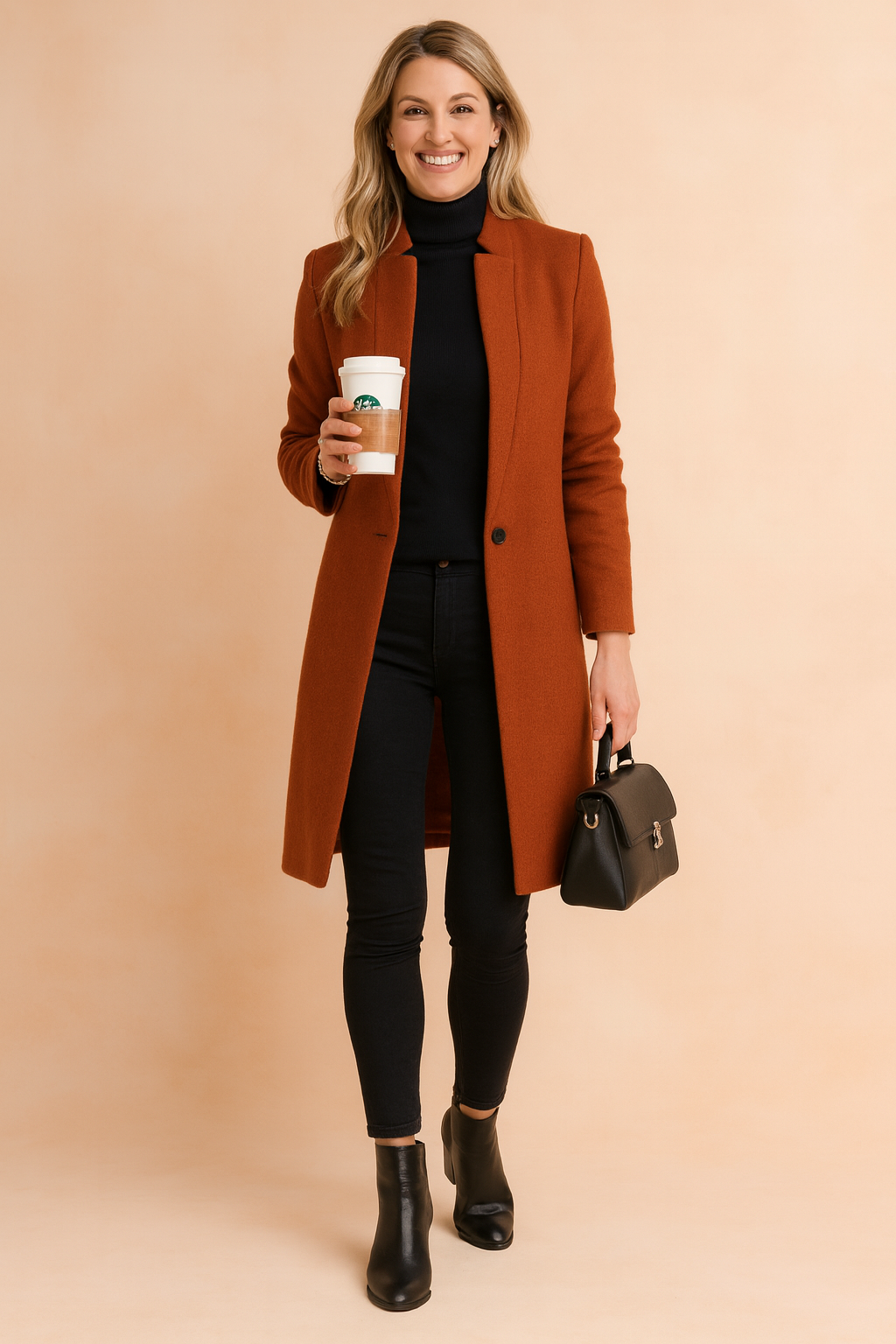 Sabrina | Abrigo clásico y elegante para mujer de corte recto
