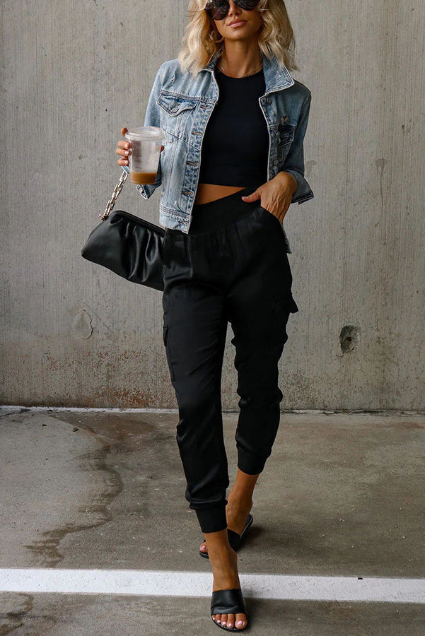 Kelsey | Pantalones jogger de mujer elegantes con cintura alta