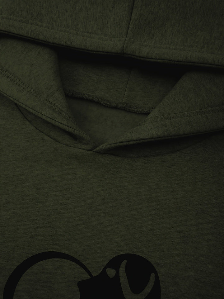 Aveline - Sudadera femenina con capucha y diseño de perro y pata