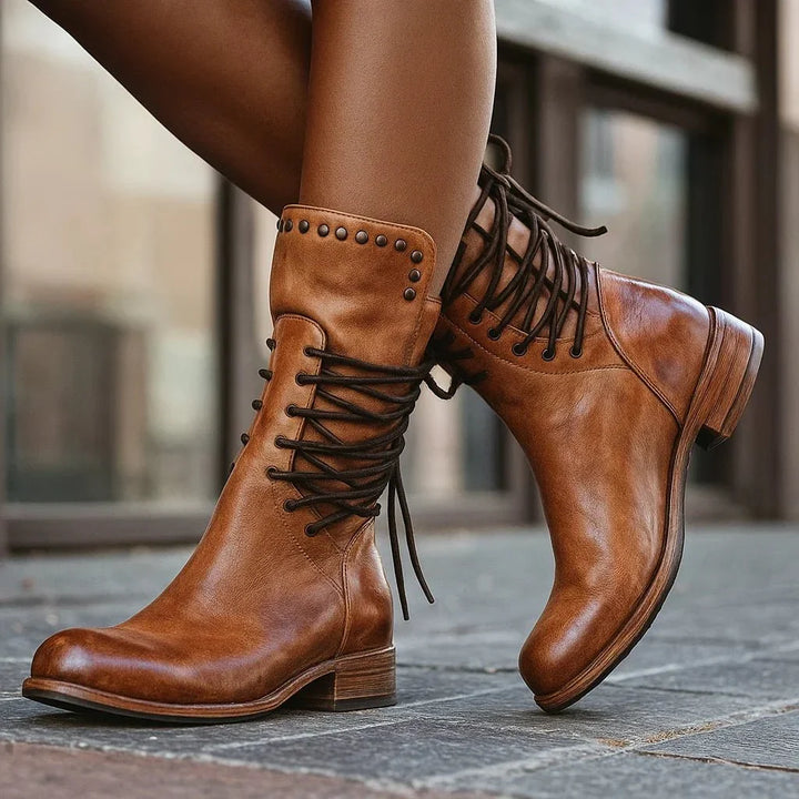 Maja | Botines chunky de cuero para mujer