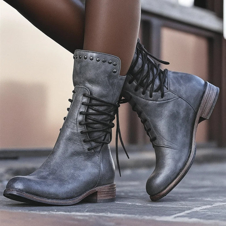 Maja | Botines chunky de cuero para mujer