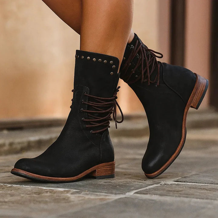 Maja | Botines chunky de cuero para mujer