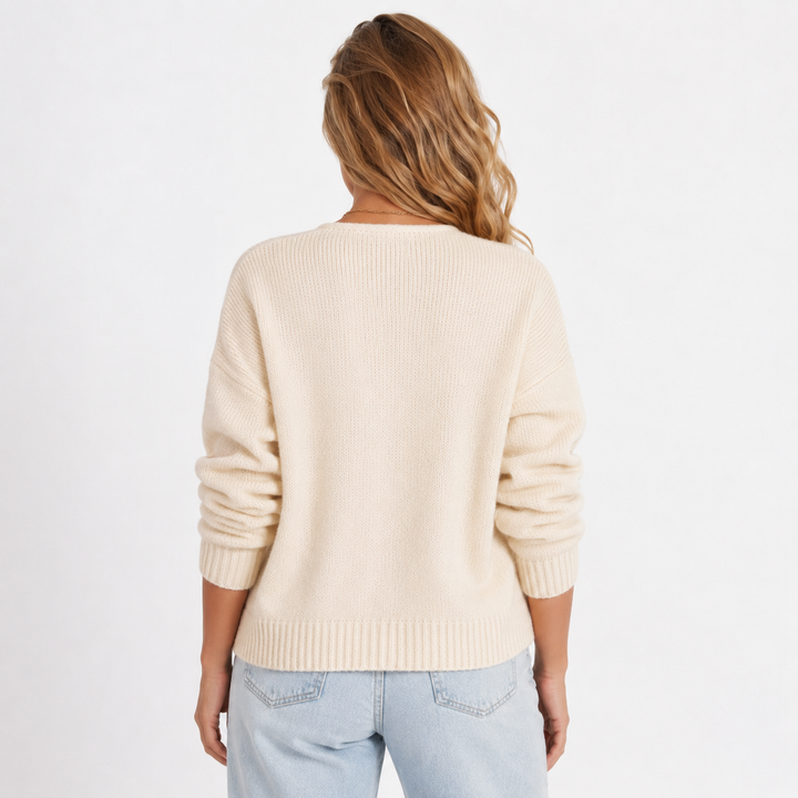 Honor | Suéter femenino FRESH LABEL Elara con lazo (striktrui)