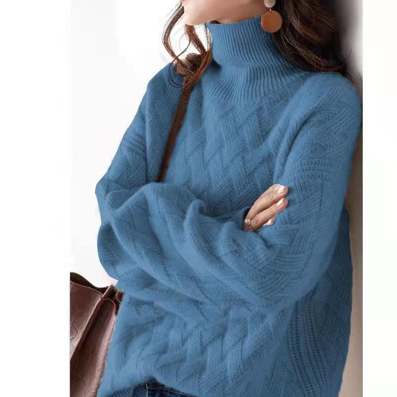Aurora | Suéter de cachemira de lujo para mujer con cuello alto