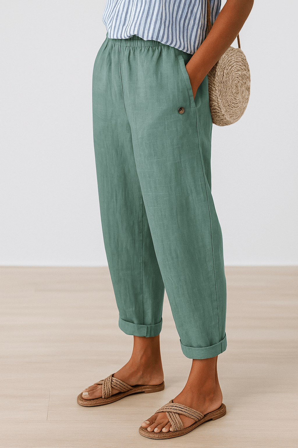 Gwendolyn | Pantalones de mujer Emily sueltos de verano con bolsillos