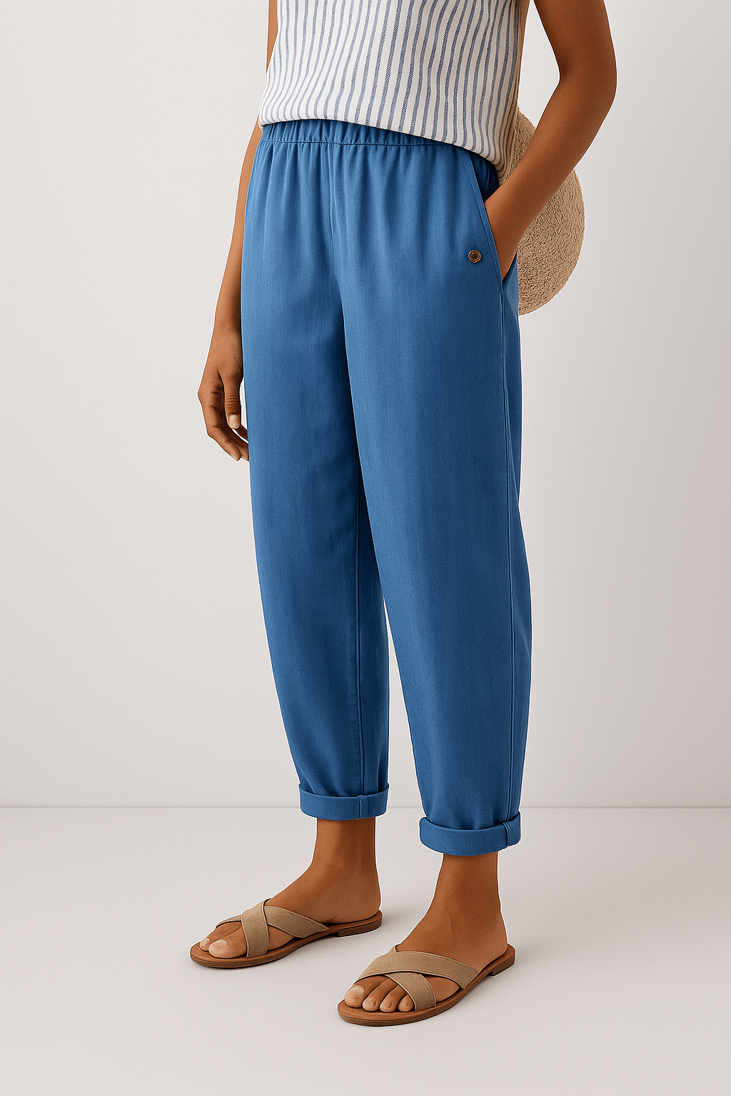 Gwendolyn | Pantalones de mujer Emily sueltos de verano con bolsillos