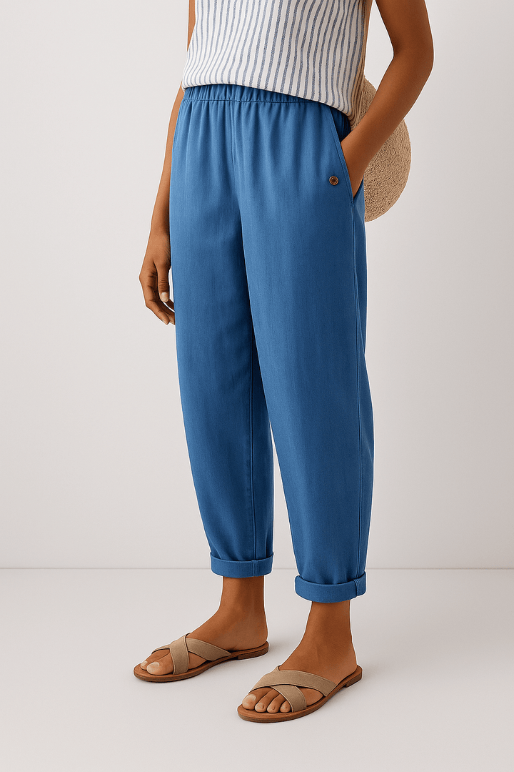 Gwendolyn | Pantalones de mujer Emily sueltos de verano con bolsillos