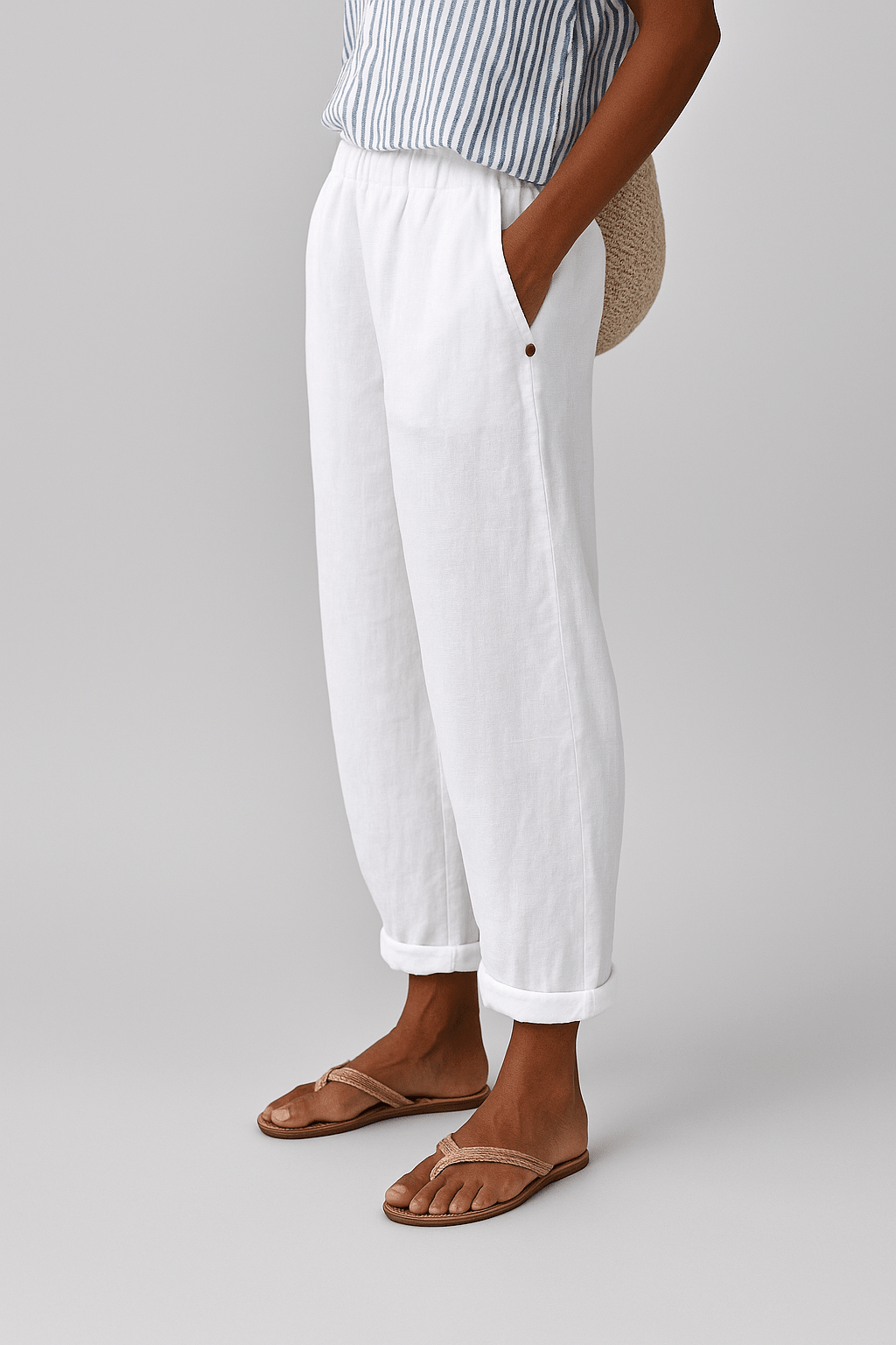 Gwendolyn | Pantalones de mujer Emily sueltos de verano con bolsillos
