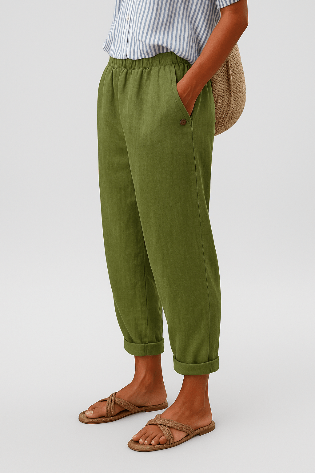 Gwendolyn | Pantalones de mujer Emily sueltos de verano con bolsillos