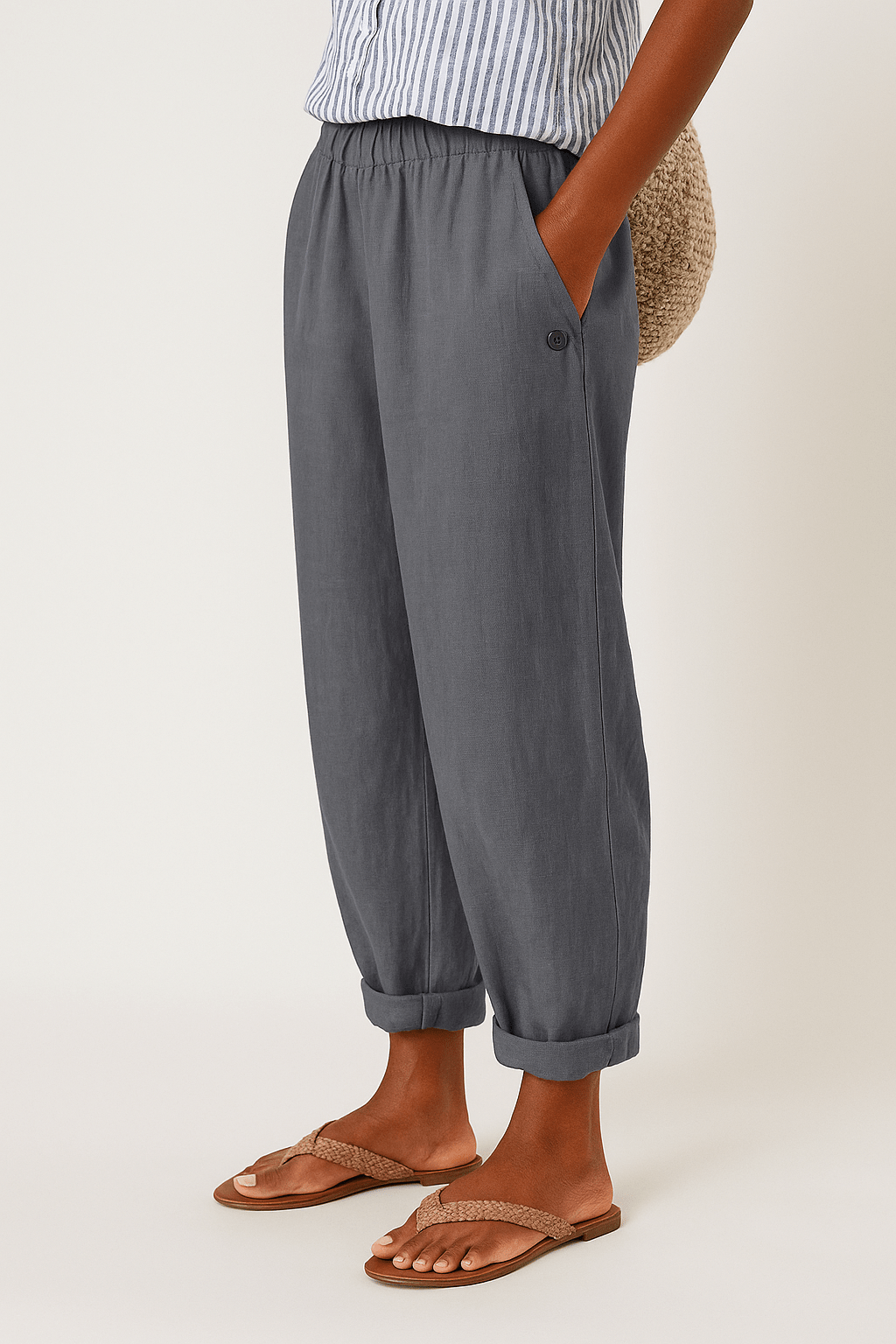 Gwendolyn | Pantalones de mujer Emily sueltos de verano con bolsillos