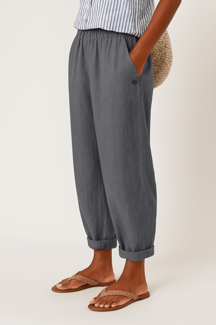 Gwendolyn | Pantalones de mujer Emily sueltos de verano con bolsillos