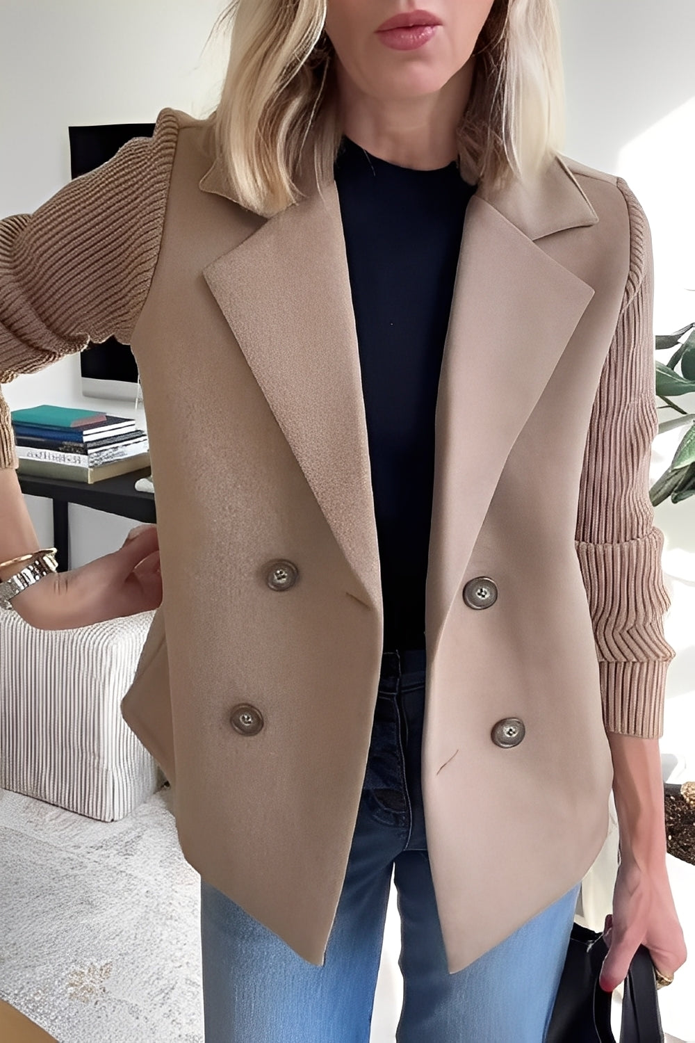 Velvet - Abrigo de lana elegante para mujeres en el camino al trabajo