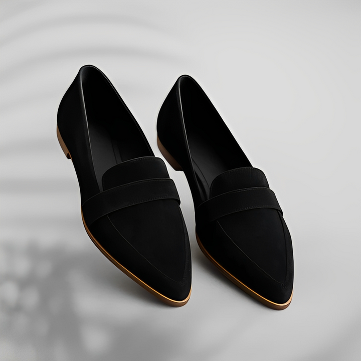 Narcissa - Zapatos de cuero para mujer para uso diario con punta estrecha
