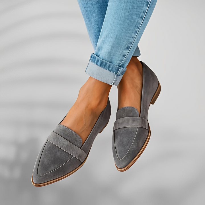 Narcissa - Zapatos de cuero para mujer para uso diario con punta estrecha
