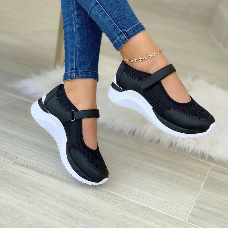 Emilia | Zapatillas ortopédicas transpirables para mujer con velcro