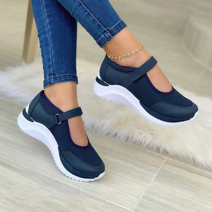 Emilia | Zapatillas ortopédicas transpirables para mujer con velcro