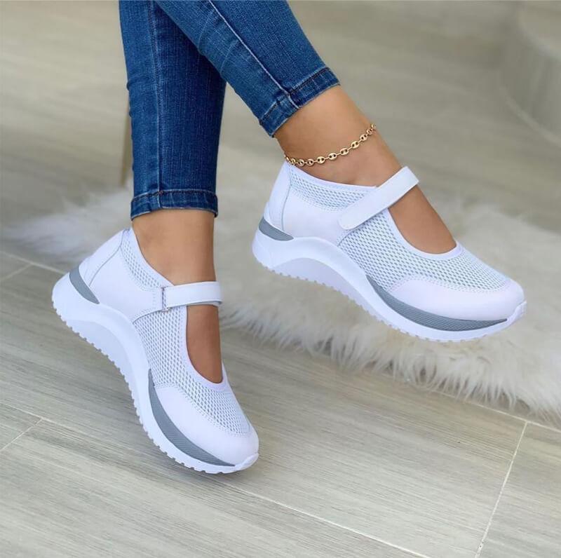 Emilia | Zapatillas ortopédicas transpirables para mujer con velcro