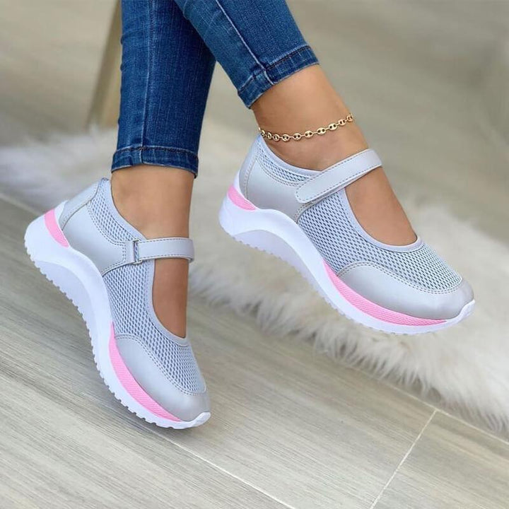 Emilia | Zapatillas ortopédicas transpirables para mujer con velcro