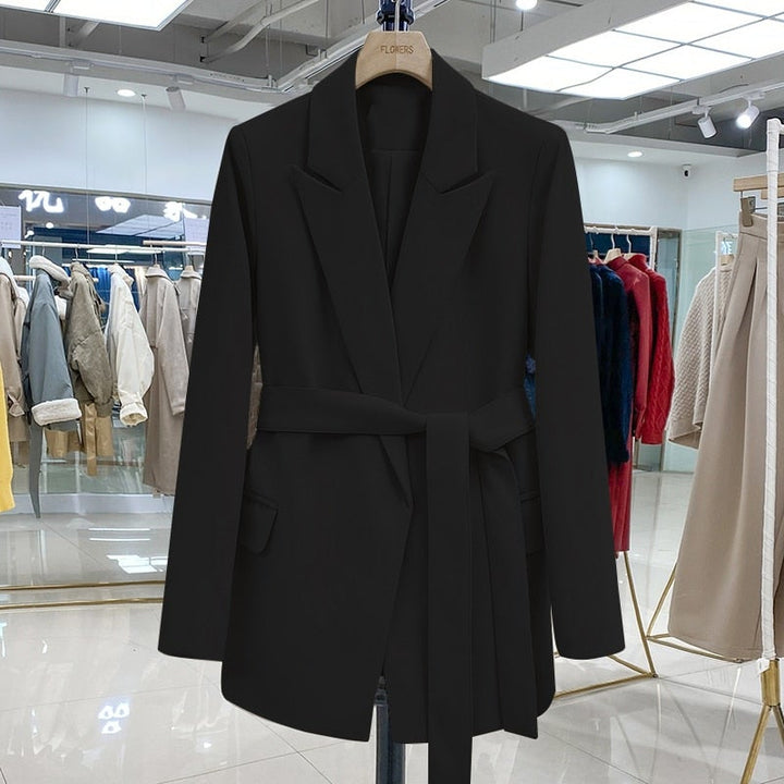 Bianka - Chaqueta larga de mujer con cinturón | Elegante