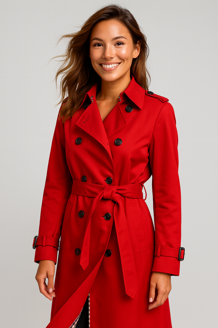 Lia | Abrigo de gabardina elegante para mujer