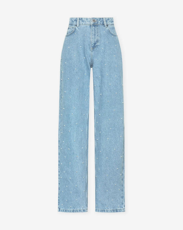 Kamila - Jeans slim fit brillantes con un toque de glamour
