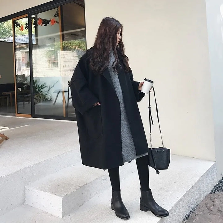 Helena | Abrigo de mujer oversize en estilo clásico