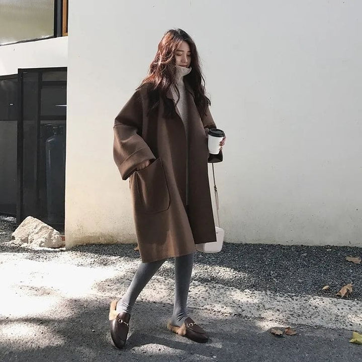 Helena | Abrigo de mujer oversize en estilo clásico