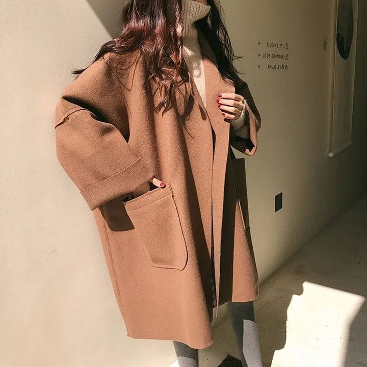 Helena | Abrigo de mujer oversize en estilo clásico