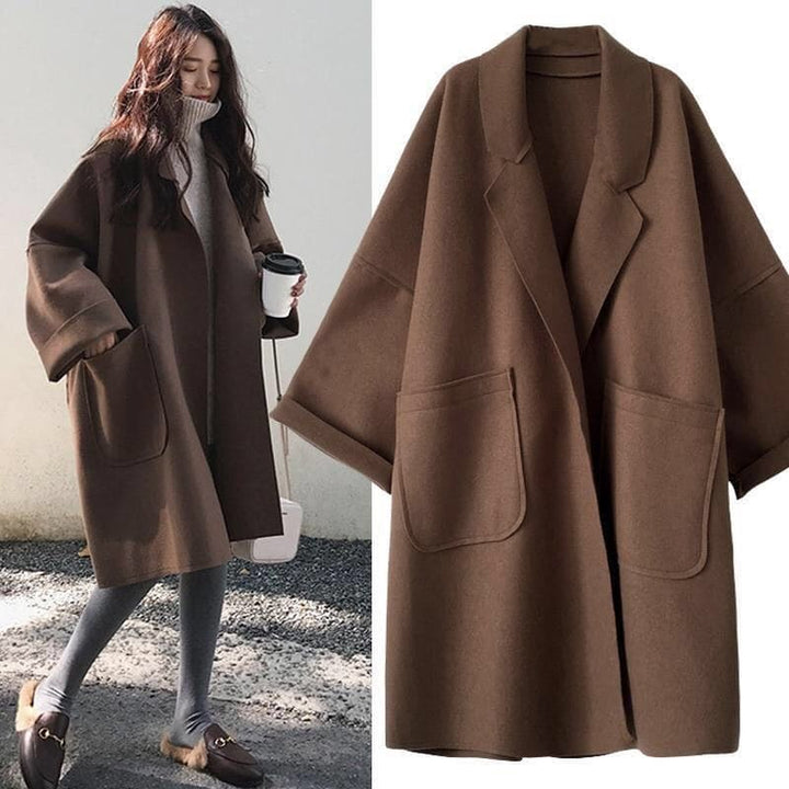 Helena | Abrigo de mujer oversize en estilo clásico