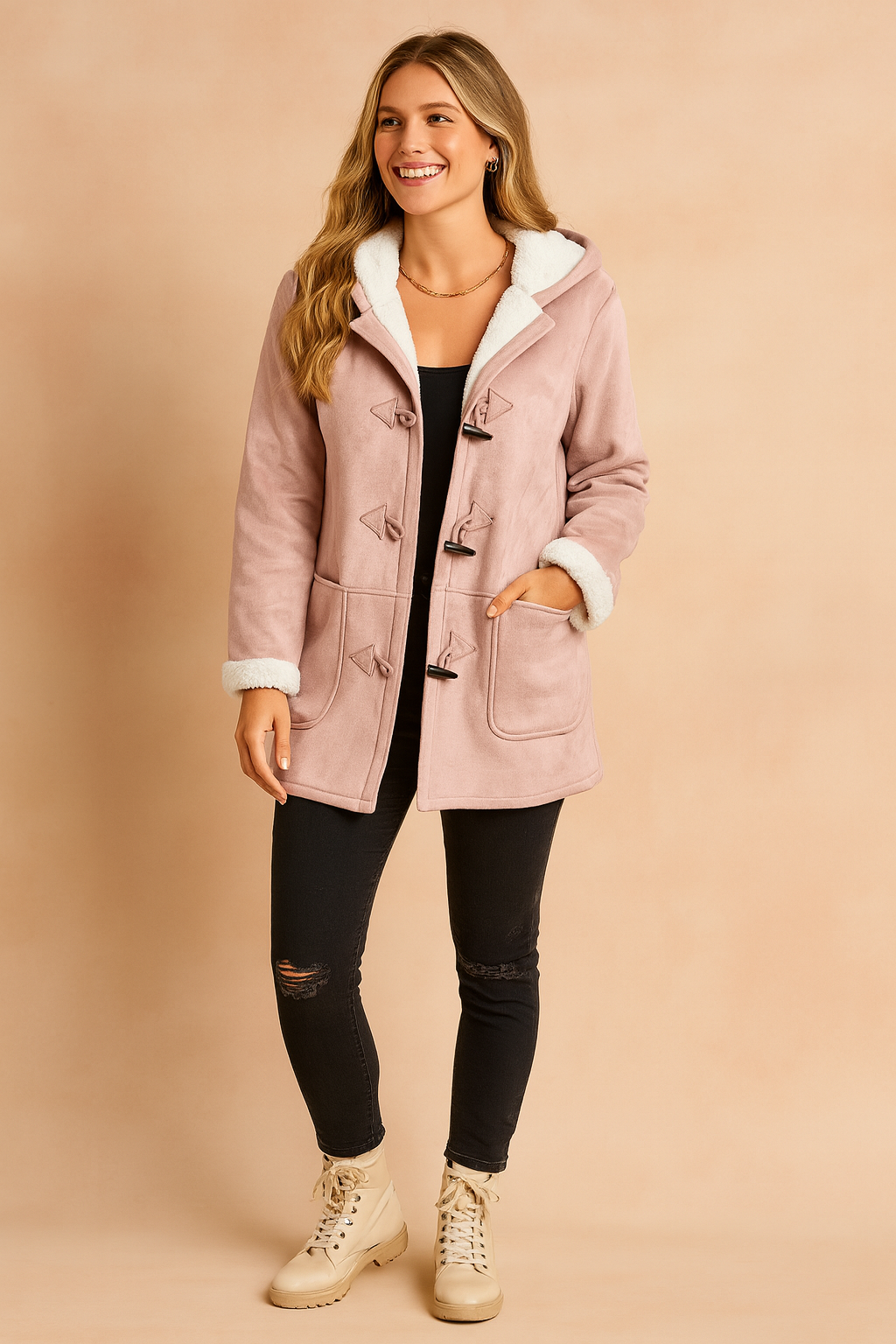 Arlena | Abrigo de invierno para mujer, cálido y elegante, con capucha