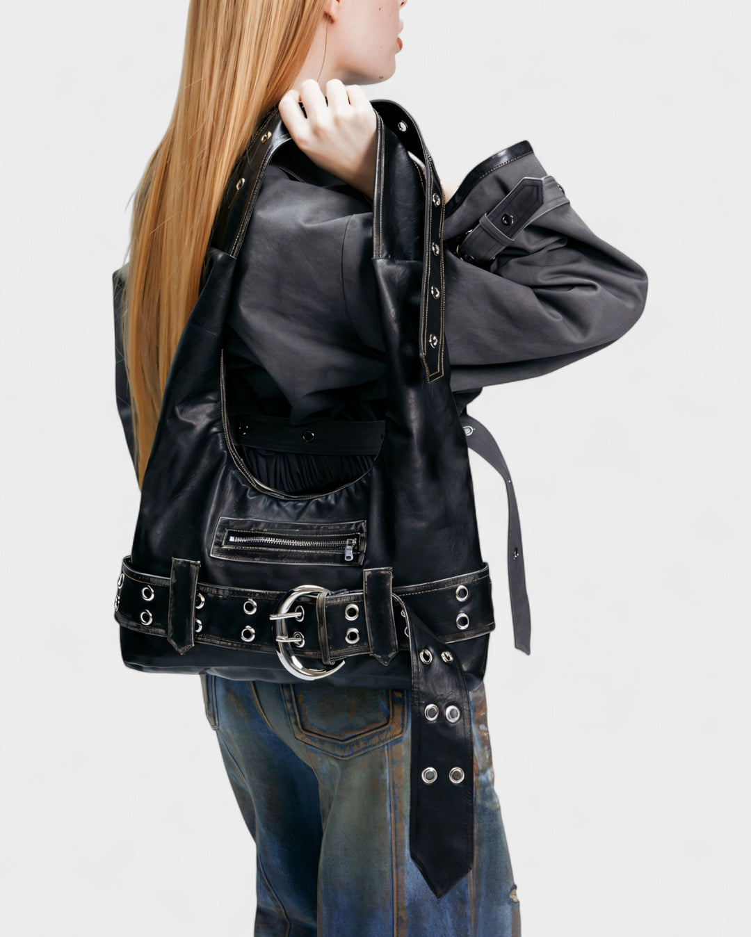 Alicja | Bolso de hombro retro de piel sintética, diseño elegante y atemporal