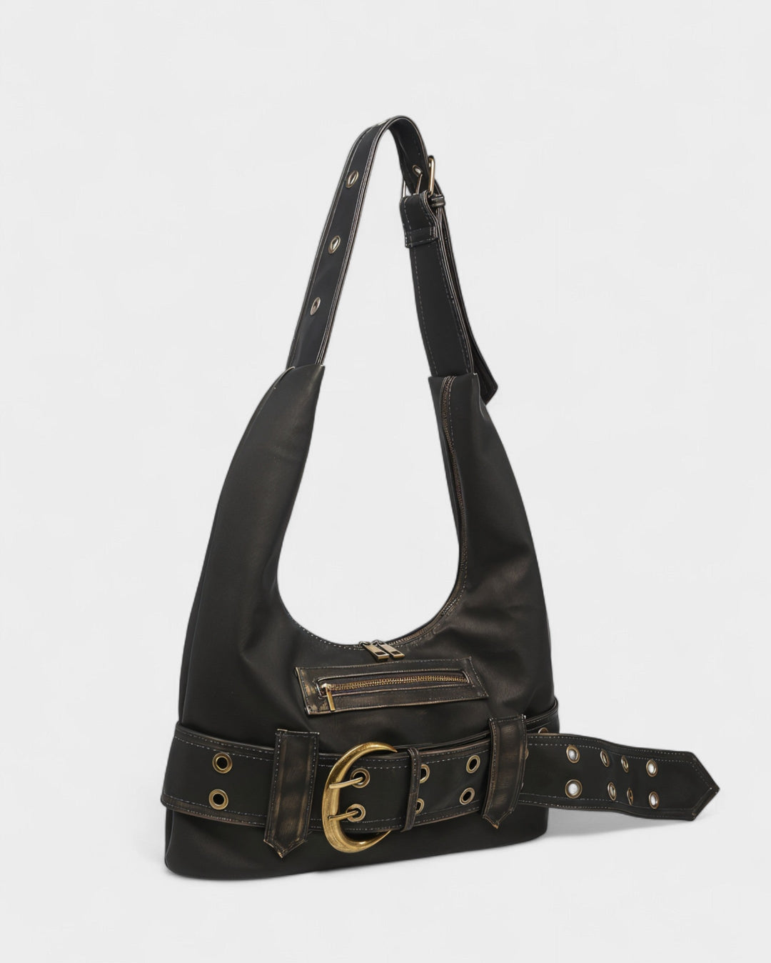 Alicja | Bolso de hombro retro de piel sintética, diseño elegante y atemporal