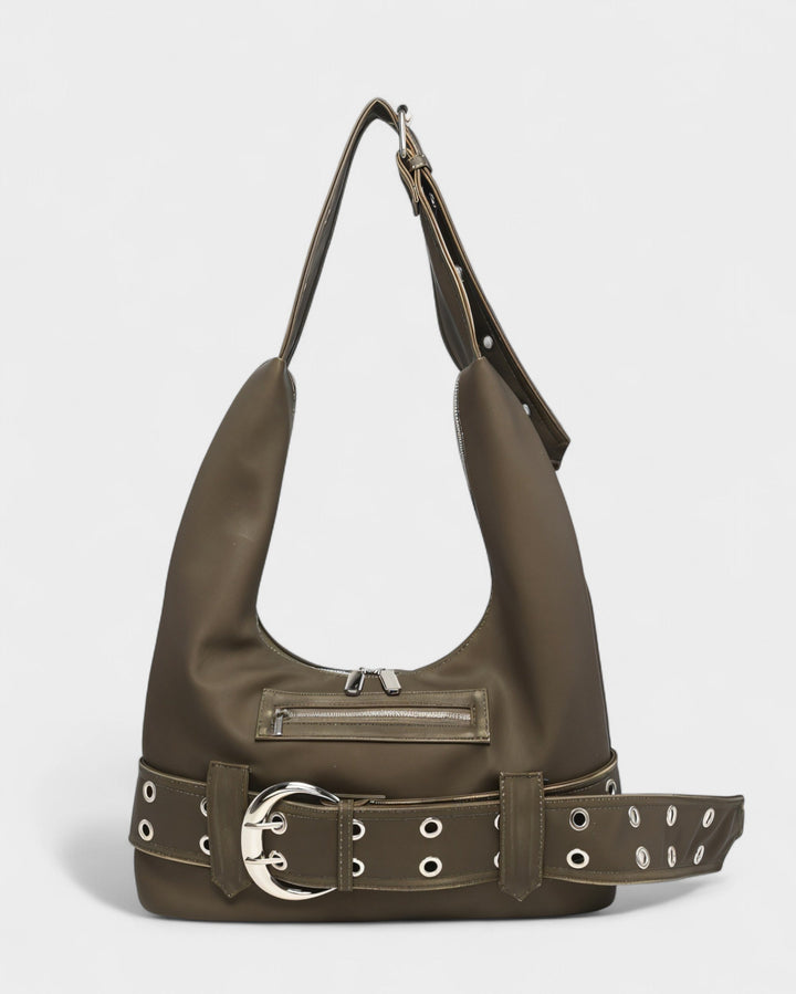 Alicja | Bolso de hombro retro de piel sintética, diseño elegante y atemporal