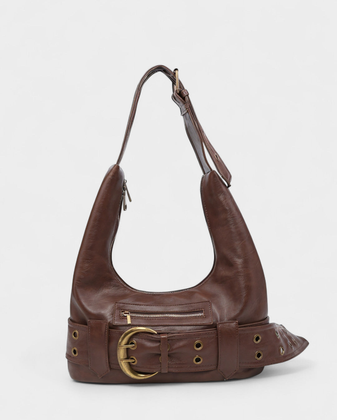 Alicja | Bolso de hombro retro de piel sintética, diseño elegante y atemporal