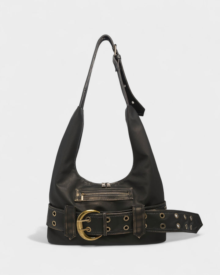 Alicja | Bolso de hombro retro de piel sintética, diseño elegante y atemporal