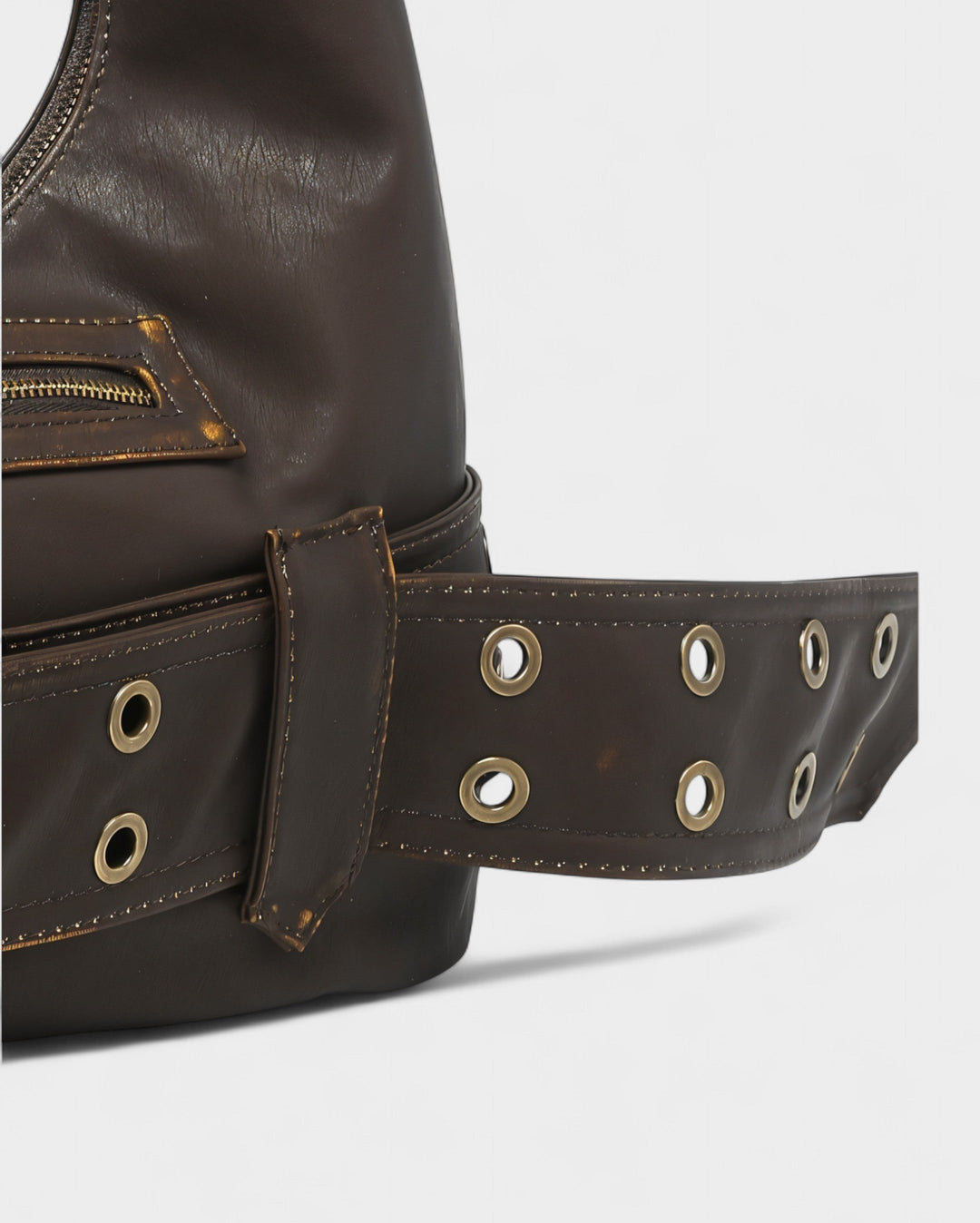 Alicja | Bolso de hombro retro de piel sintética, diseño elegante y atemporal