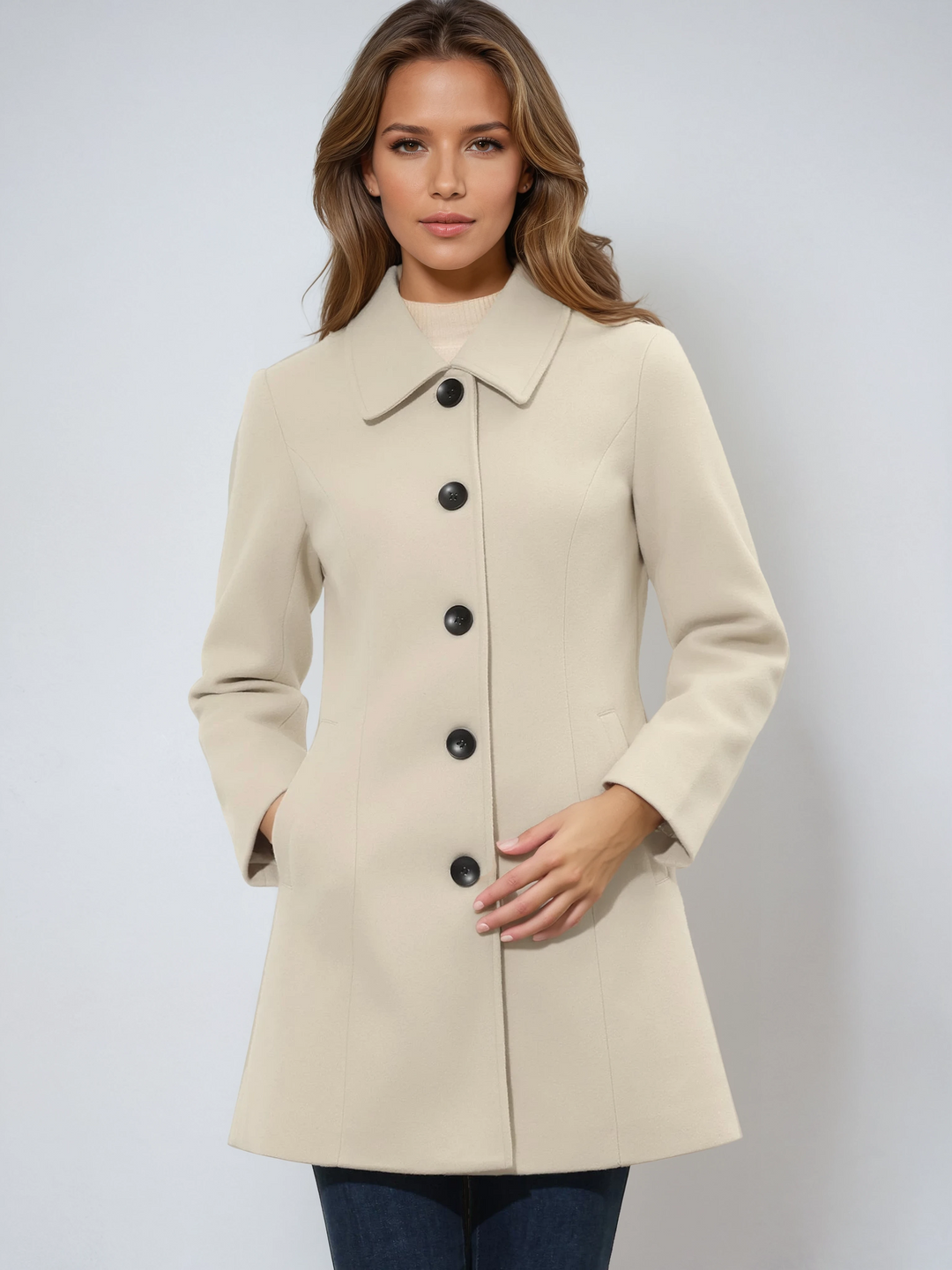 Isla | Trench clásico para mujer con botones y cuello