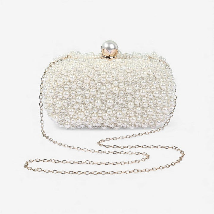 Beata - Bolso con correa de hombro desmontable y decoración de cuentas