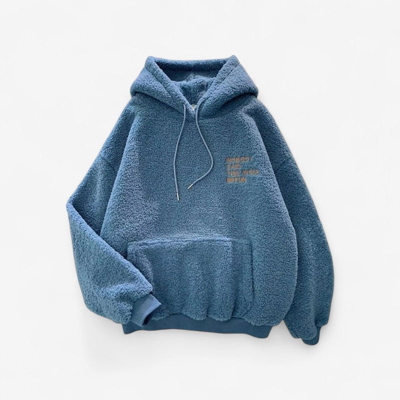 Kinga - Sudadera con manga larga, capucha ajustable y bolsillos