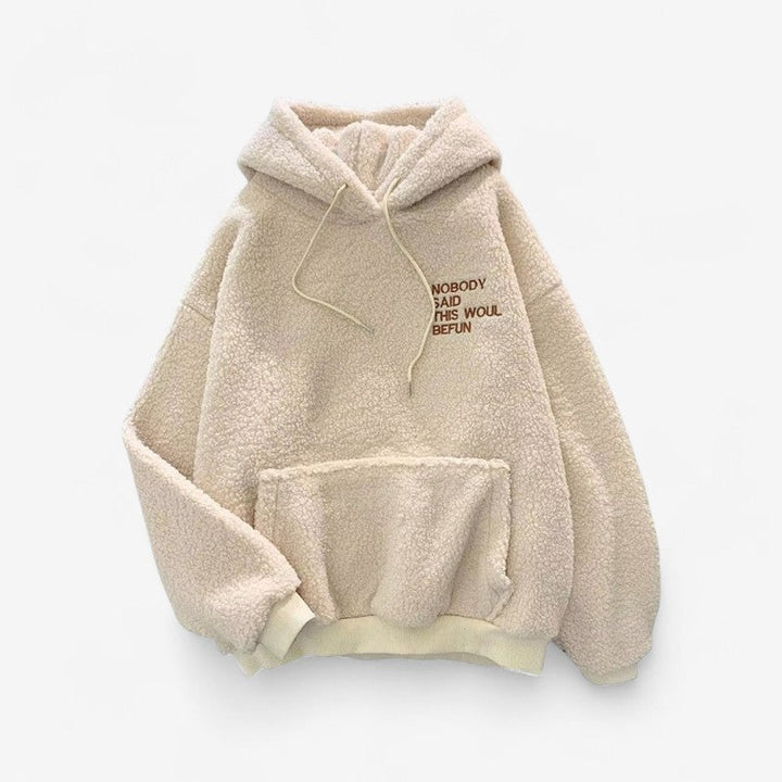 Kinga - Sudadera con manga larga, capucha ajustable y bolsillos