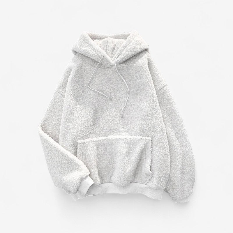 Kinga - Sudadera con manga larga, capucha ajustable y bolsillos