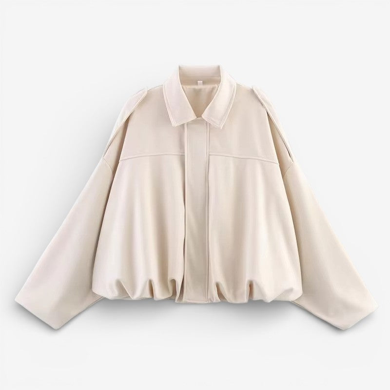 Karolina | Chaqueta de mujer con mangas largas y cuello solapa, de entretiempo
