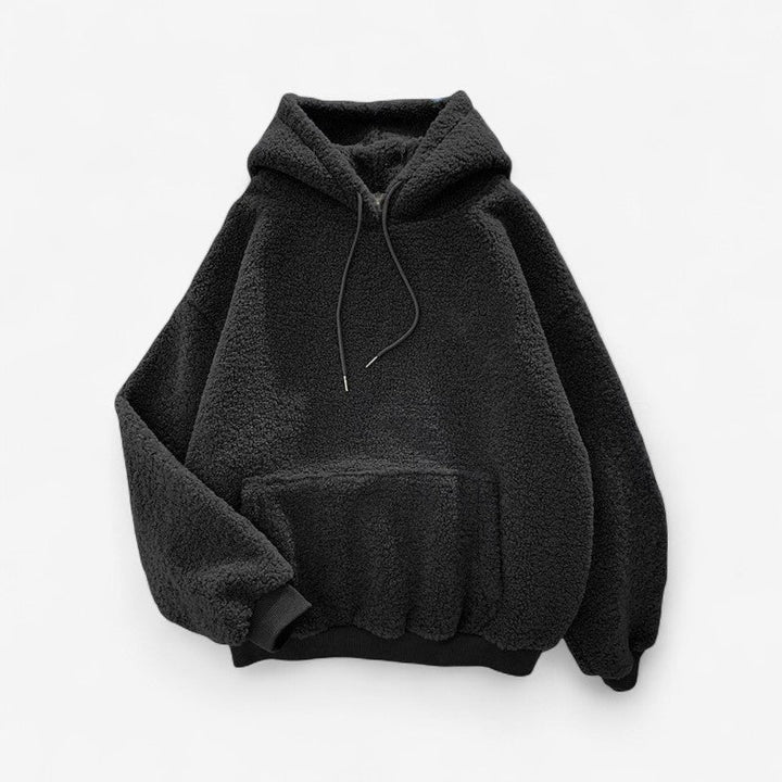 Kinga - Sudadera con manga larga, capucha ajustable y bolsillos