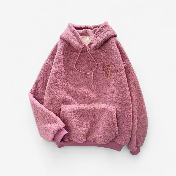 Kinga - Sudadera con manga larga, capucha ajustable y bolsillos